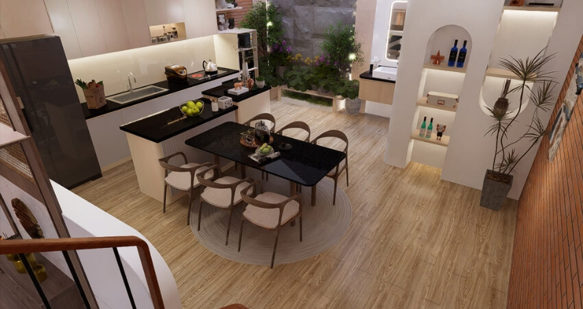 Công trình thi công trọn gói nội thất nhà phố quận 12 -3