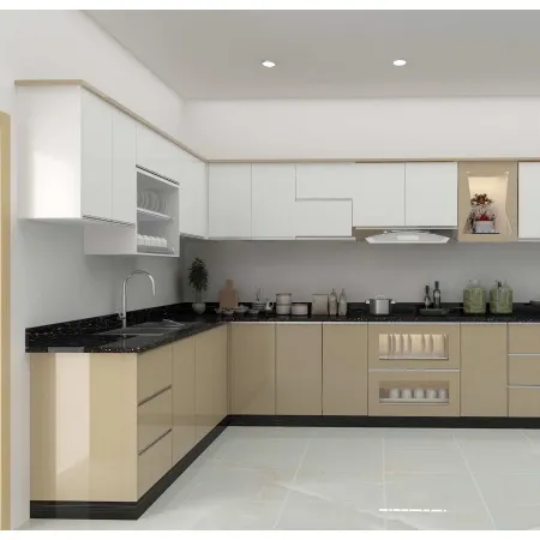 Tủ bếp inox 304 Hwata, cửa Acrylic HWARC 06